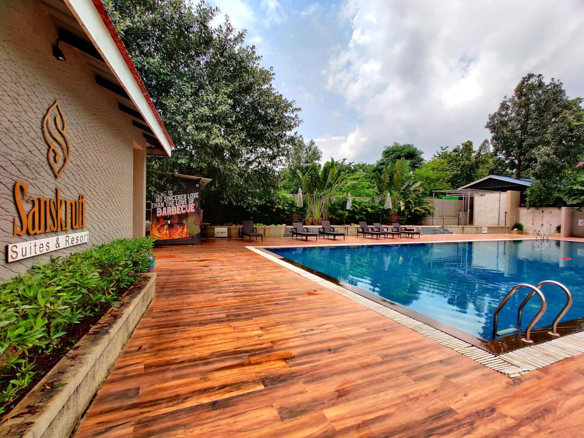 Pushpam Sanskruti Resort Karjat - A Pure Veg Resort Dhamni Ngoại thất bức ảnh